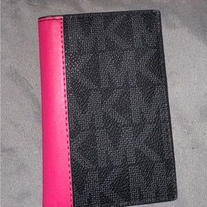Pink and Black Credit Card Wallet